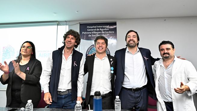Axel Kicillof estuvó en el hospital provincial Petrona V. de Cordero y habló sobre salud y el enceuntro de Javier Milei con Donald Trump en EEUU