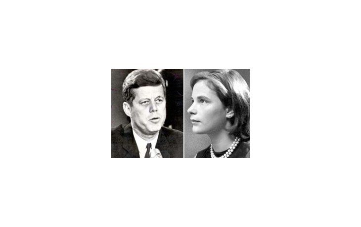John F. Kennedy y Mimi Alford.