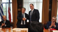 Juan Curbelo, presidente de ANP y Aldo Braida, presidente de la Cámara de Agentes de Pesqueros Extranjeros de España.