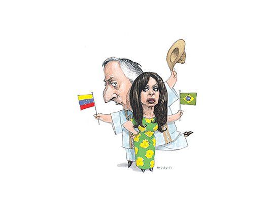 Néstor y Cristina Kirchner.