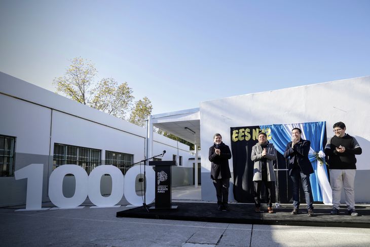 Axel Kicillof celebró lo que consideró un nuevo hito en materia de infraestructura escolar: la inauguración del aula Nº 1.000 producto de la ampliación de establecimientos educativos. Axel Kicillof celebró lo que consideró un nuevo hito en materia de infraestructura escolar: la inauguración del aula Nº 1.000 producto de la ampliación de establecimientos educativos.