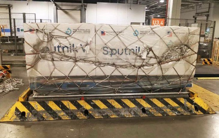 El primercargamento de Sputnik V ya está listo.