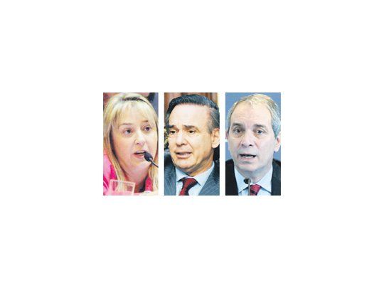 Liliana Negre de Alonso, Miguel Pichetto y Julio Alak