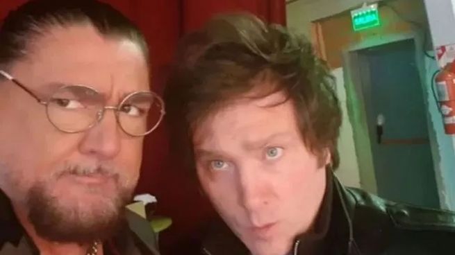 Fabio Cuggini junto a Javier Milei.&nbsp;