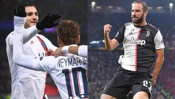 Mauro Icardi y Gonzalo Higua&iacute;n convirtieron para PSG y Juventus, respectivamente.