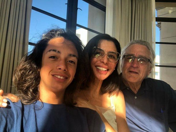 Leandro, Drena y Robert De Niro.