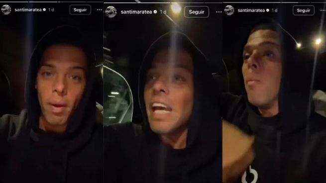 Maratea se grabó manejando y fue sancionado.