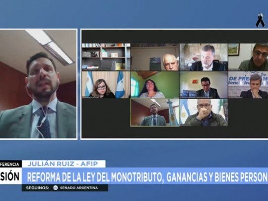 En la comisión expuso Julián Ruiz, subdirector General de Fiscalización de la AFIP.