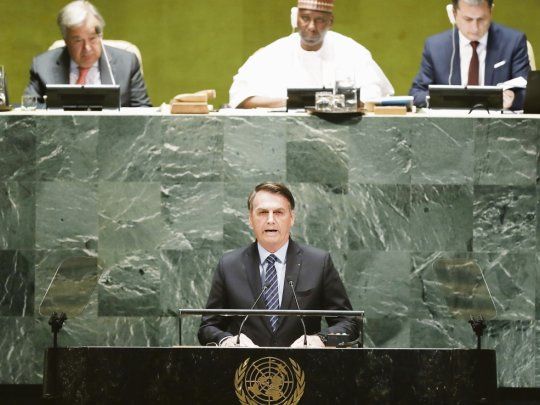 EXTENSO. El presidente Jair Bolsonaro dio un discurso de media hora, el doble de lo permitido en la Asamblea.&nbsp;