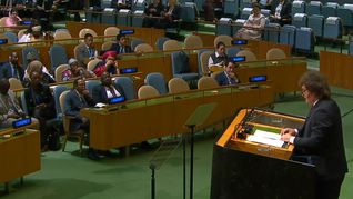 Milei dio su discurso ante la ONU. Milei dio su discurso ante la ONU.