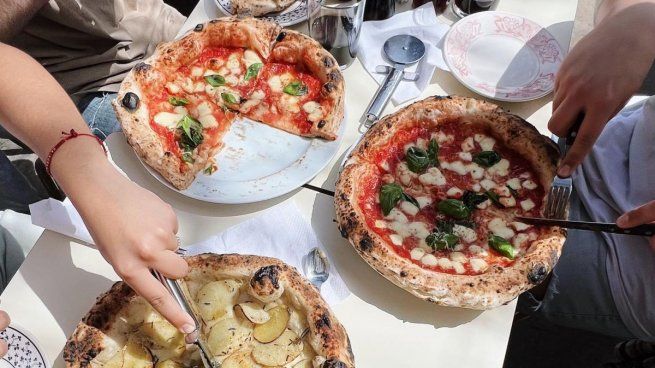 Pizzas elaboradas en Ti Amo.