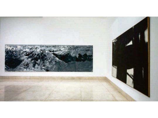 Vanguardias. Obras de Kenneth Kemble y del alemán Gerhard Richter, en una de las salas. La exposición comprende 500 obras de 100 artistas diferentes de 36 colecciones privadas y públicas.