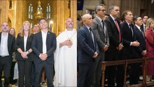 La ceremonia en la Basílica de Luján reunió a funcionarios nacionales, dirigentes sindicales y autoridades eclesiásticas en homenaje a Francisco. La ceremonia en la Basílica de Luján reunió a funcionarios nacionales, dirigentes sindicales y autoridades eclesiásticas en homenaje a Francisco.