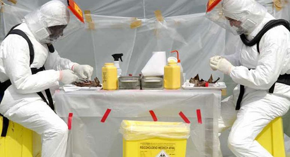 WHO warns about the risk of infection of the Ebola virus. WHO warns about the risk of infection of the Ebola virus.