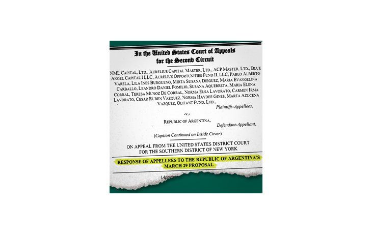 ámbito.com | Facsímil de la respuesta de los fondos buitre a la oferta argentina. Ver documento completo en ambito.com