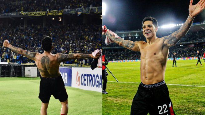Enzo Perez festejo contra Boca