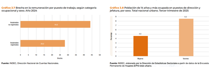 Desigualdad de género, según los datos de INDEC Desigualdad de género, según los datos de INDEC