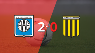 derrota de almirante brown por 2-0 en su visita a estudiantes (rc)