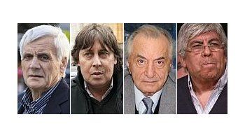 Antonio Caló, Pablo Micheli, Armando Cavalieri y Hugo Moyano
