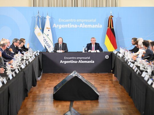 encuentro empresarial alberto fernandez olfa scholz