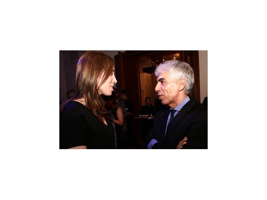 Francisco Marmol, Gerente de Contenido de Indalo Media junto a la gobernadora de Buenos Aires, María Eugenia Vidal