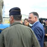 Yamandú Orsi y Luis Lacalle Pou se reencontraron en la presentación de los aviones Super Tucano. Yamandú Orsi y Luis Lacalle Pou se reencontraron en la presentación de los aviones Super Tucano.