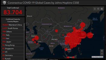 Los casos de coronavirus, en tiempo real.