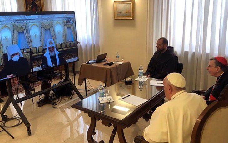Francisco insta al patriarca ortodoxo ruso a evitar la política y trabajar por la paz