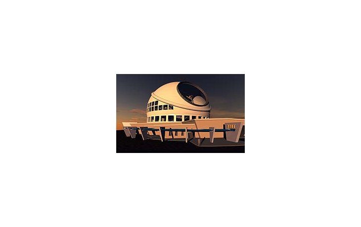El Thirty Meter Telescope (TMT) se construye actualmente en California.
