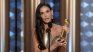The 62-year-old actress won her first Golden Globe. The 62-year-old actress won her first Golden Globe.