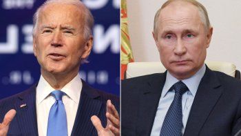 Joe Biden y Vladimir Putin.