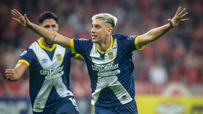 Sández marcó el gol de Rosario Central, que está en octavos de la Sudamericana.