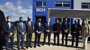 Alberto Fernández encabezó el acto este martes en la planta de BGH.