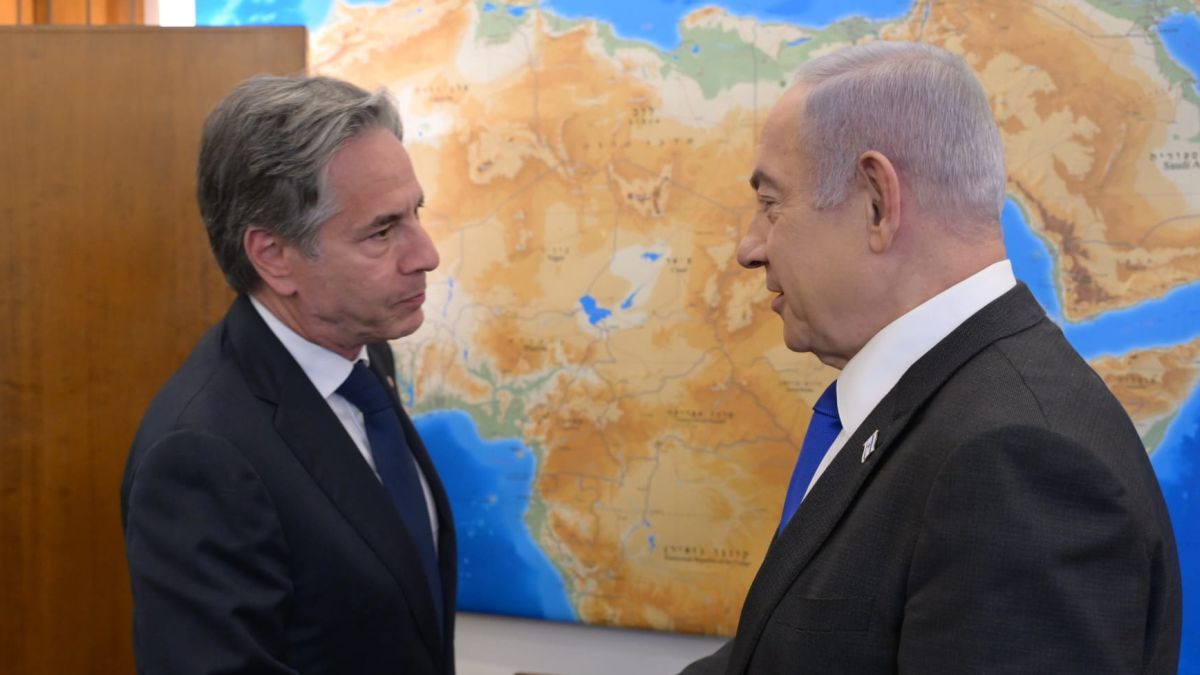 Blinken traveled to Israel and met with Netanyahu to promote the truce with Hamas