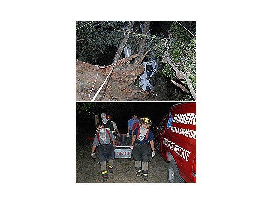 Tragedia en Villa La Angostura: se desbarranca una combi y mueren 4 turistas