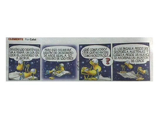 La historieta fue publicada el martes 8 de mayo de 2012 en el diario Clarín.