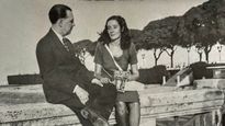 Jorge Luis Borges y Estela Canto en octubre de 1945.