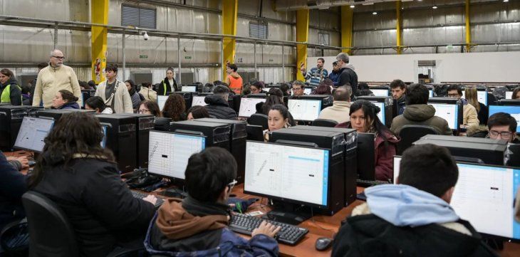 El centro de prueba de transmisi&oacute;n de datos para los comicios del 7 de septiembre.