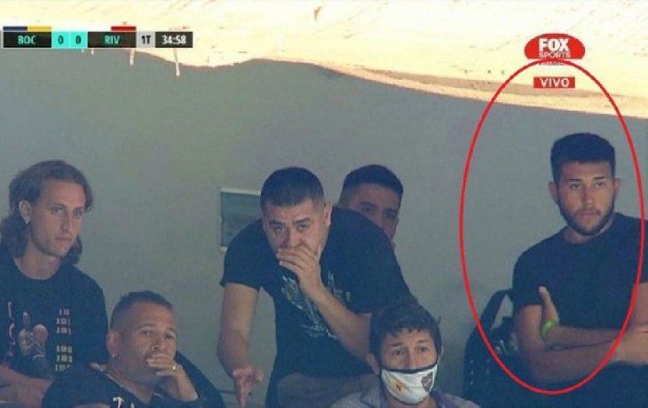 boca burlo los protocolos de afa y el hijo de riquelme estuvo en el palco pese a que tenia que estar aislado