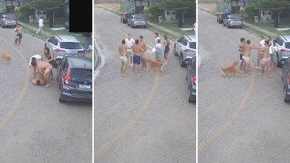 Se filtró el video que compromete a tres futbolistas argentinos peleándose en una calle de Brasil Se filtró el video que compromete a tres futbolistas argentinos peleándose en una calle de Brasil