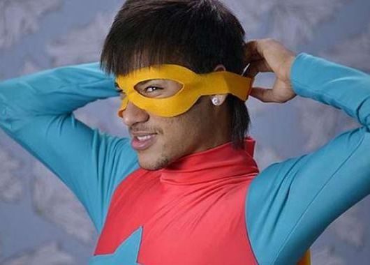Neymar se disfrazó para una publicidad de helados.
