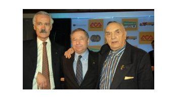 ámbito.com | El presidente del ACA, Jorge Rosales, el titular de la FIA, el francés Jean Todt, y el ex piloto José Froilán González.