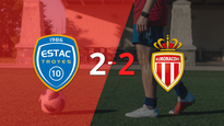 monaco empato 2-2 ante troyes con doblete de wissam ben yedder