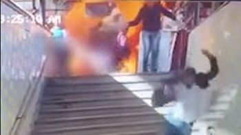 Cámara captó el instante de la mortal explosión en estación de tren en Egipto