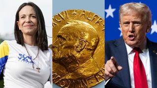 La líder de la oposición venezolana le entregó en la Casa Blanca el Premio Nobel de la Paz a Donald Trump.