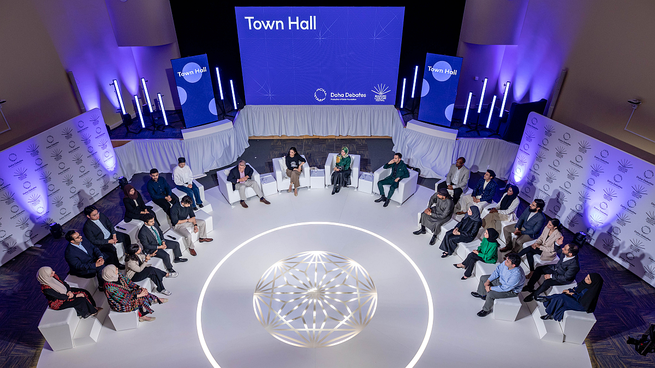 Uno de los ejes del programa fue el Town Hall Doha Debates, celebrado en la Usina del Arte, con el tema ¿Cómo debemos reinventar la ciudad?