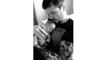 Lorenzo Tinelli fue presentado en sociedad por su padre.