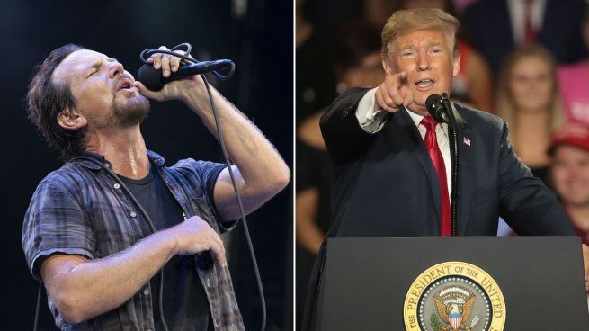 Eddie Vedder apuntó contra Donald Trump.