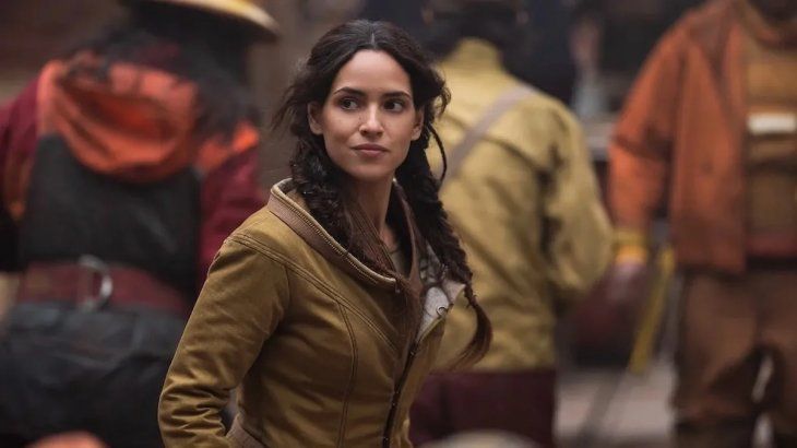 Adria Arjona as Bix, another Latin representative with Diego Luna.