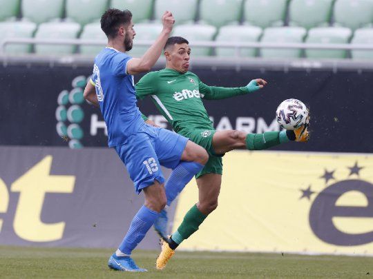 Gol. Matías Tissera marcó para Ludogorets el primer gol argentino de esta edición de la Champions League.
